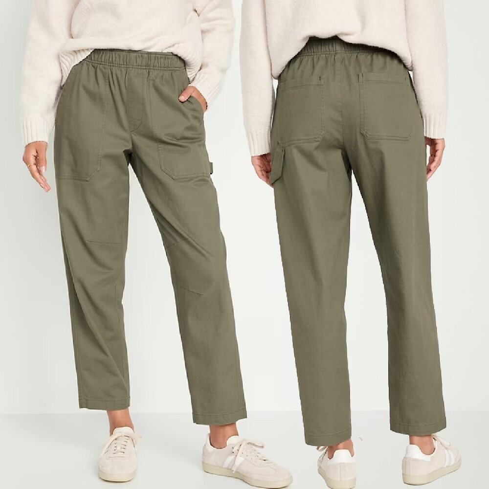 NWT - Old Navy High-Waisted Pulla Utility Pants